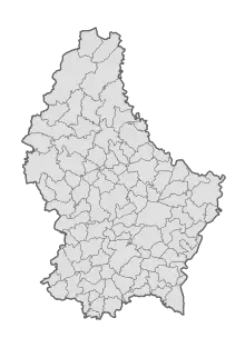 Luxembourg communes map